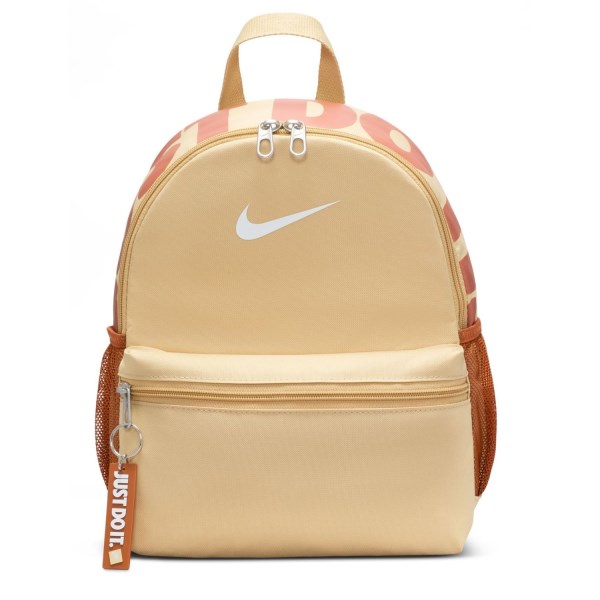 Nike Brasilia JDI Mini Kids Backpack Bag - Sesame/Dark Russet/White