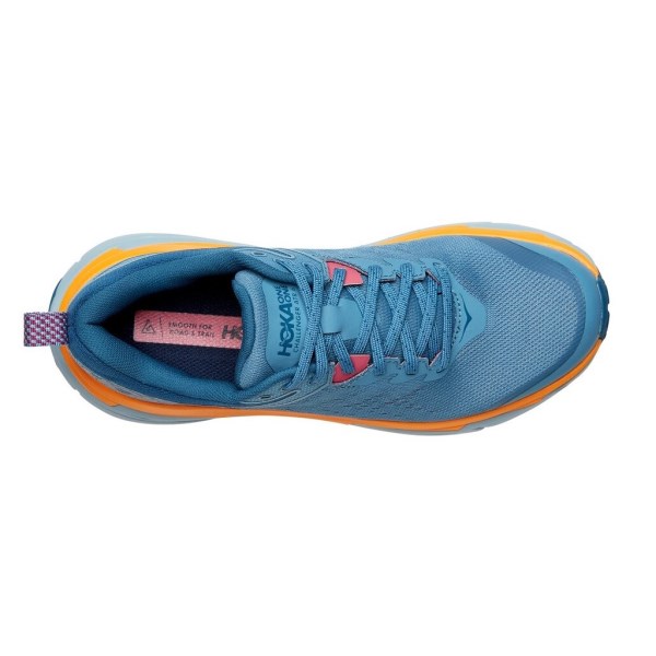 Hoka Challenger ATR 6 - Womens Trail Running Shoes - Provincial Blue/Saffron