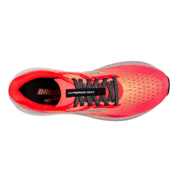 Brooks Hyperion Max - Mens Road Racing Shoes - Fiery Coral/Orange/Blue