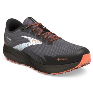 Brooks Divide 4 GTX - Mens Trail Running Shoes - Black/Firecracker/Blue