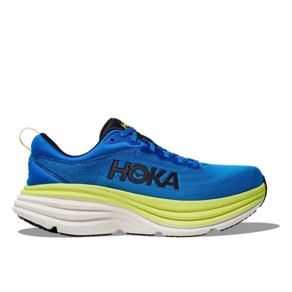 Hoka Bondi 8 - Mens Running Shoes - Electric Cobalt/Lettuce