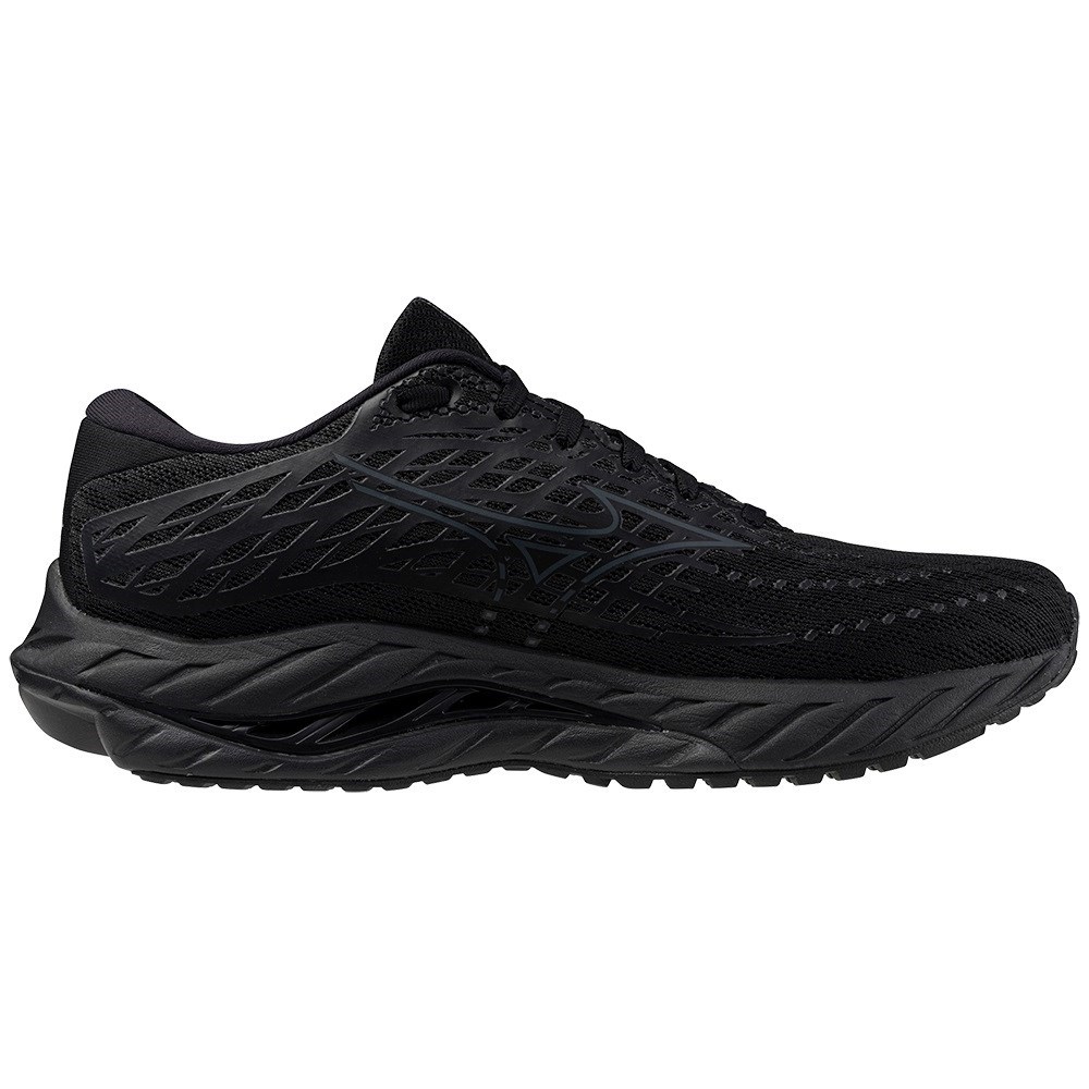 Mizuno Wave Inspire 20 - Mens Running Shoes - Black/Ultimate Grey/Black ...