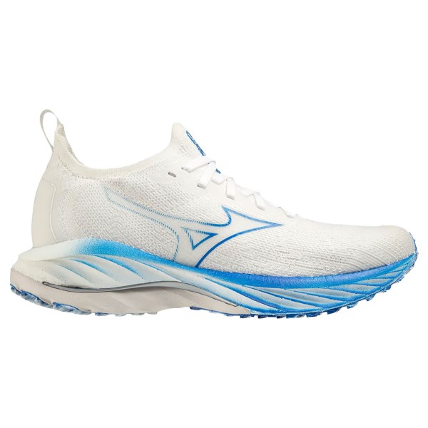 Mizuno Wave Neo Wind - Womens Running Shoes - Undyed White/Peace Blue