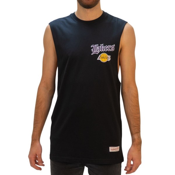 Mitchell & Ness Los Angeles Lakers Old English Mens Basketball Muscle Tank - LA Lakers