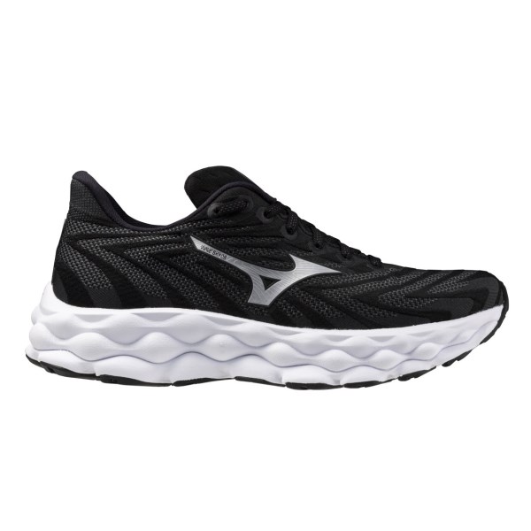 Mizuno Wave Sky 8 - Womens Running Shoes - Black/Silver/White