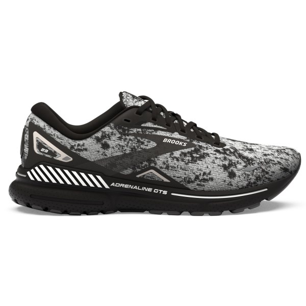 Brooks Adrenaline GTS 23 Knit - Womens Running Shoes - White/Grey/Black