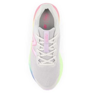 New Balance Fresh Foam Arishi v4 Lace - Kids Running Shoes - Light Aluminum/Cyber Lilac/Neon