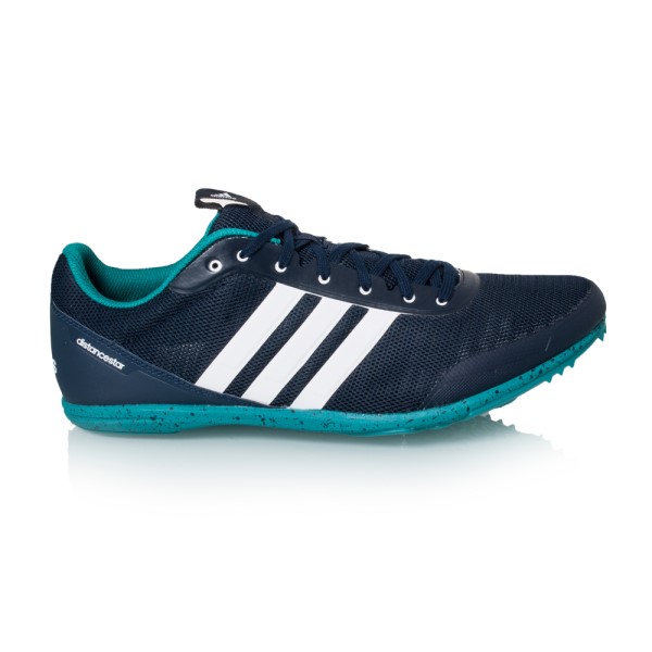 Adidas Distancestar - Mens Track Running Spikes - Collegiate Navy/Footwear White/Equipment Green