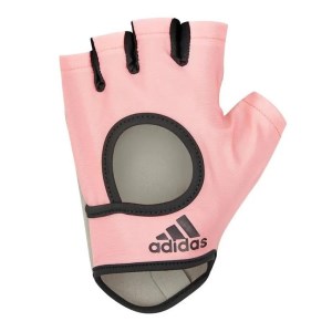 Adidas Essential Womens Fitness Gloves - Pink/Grey