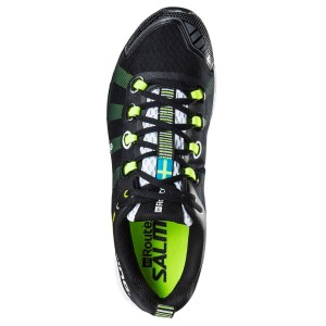 Salming Enroute - Mens Running Shoes - Black/Safety Yellow