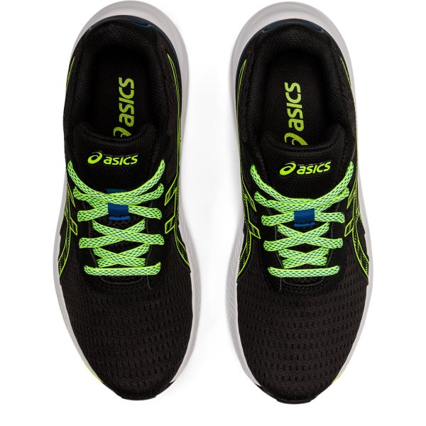 Asics Gel Excite 9 GS - Kids Running Shoes - Black/Hazard Green