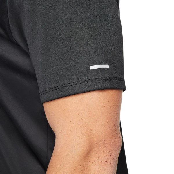 Nike Dri-Fit UV Run Division Miler Graphic Mens Running T-Shirt - Black