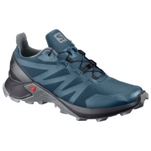 Salomon Supercross - Womens Trail Running Shoes - Mallard Blue/Black/Monument