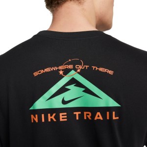 Nike Dri-Fit Off Road Print Mens Trail Running T-Shirt - Black