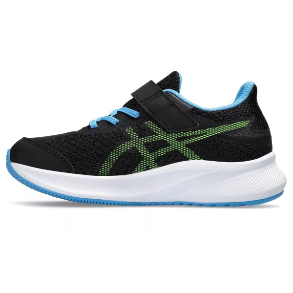 Asics Patriot 13 PS - Kids Running Shoes - Black/Electric Lime