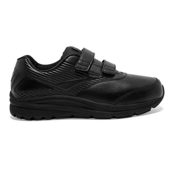 Brooks Addiction Walker 2 Leather Velcro - Mens Walking Shoes - Black