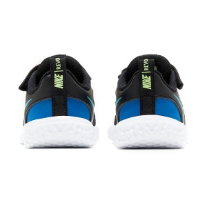 Nike Revolution 5 TDV - Toddler Running Shoes - Black/Oracle Aqua/Hyper Blue