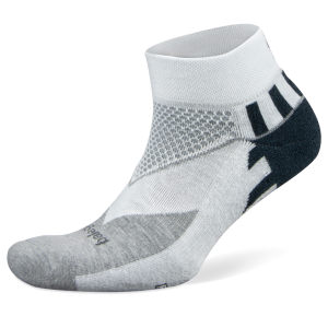 Balega Enduro Low Cut Running Socks - White/Mid Grey
