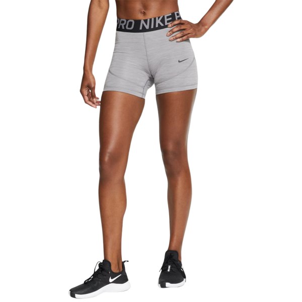 Nike Pro 5 Inch Womens Training Shorts - Gunsmoke/Heather/Black