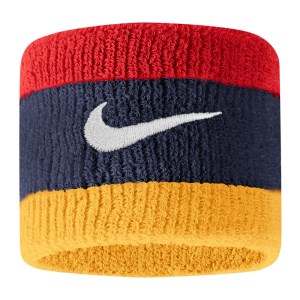 Nike Swoosh Wristbands - Mid Navy/University Red/Gold/White