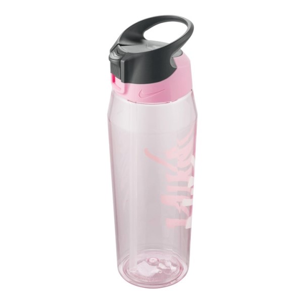 Nike TR Hypercharge Straw BPA Free Sport Water Bottle - 946ml - Pink Rise/Cool Grey/White