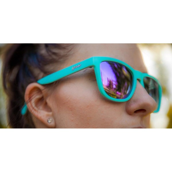 Goodr The OG Polarised Sports Sunglasses - Electronic Dinotopia Carnival
