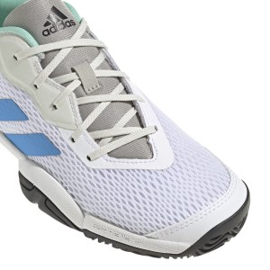 Adidas Barricade Kids Tennis Shoes - White/Pulse Blue/Black