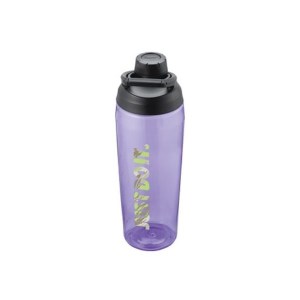 Nike TR Hypercharge Chug Graphic BPA Free Sport Water Bottle - 710ml - Purple Pulse/Black/Lime