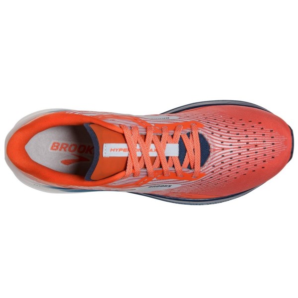 Brooks Hyperion Max - Mens Road Racing Shoes - Cherry Tomato/Arctic Ice/Titan