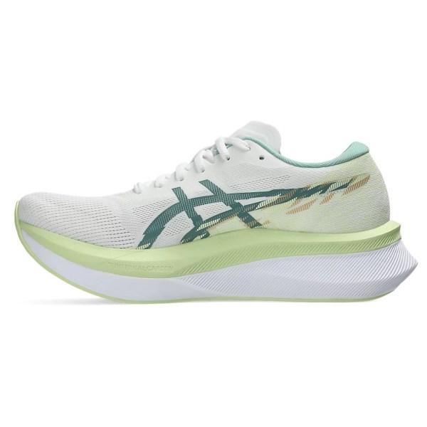 Asics Magic Speed 4 - Womens Road Racing Shoes - White/Celadon