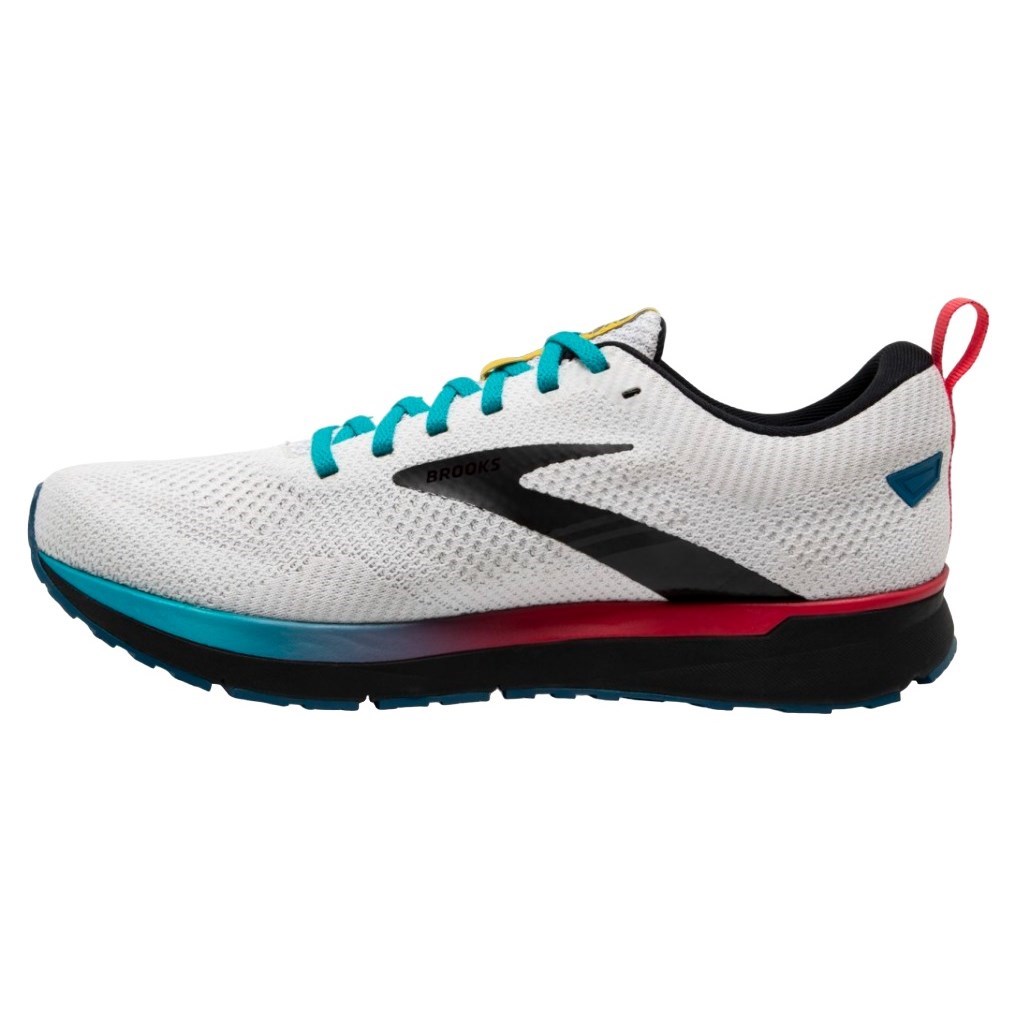 Brooks Revel 5 - Womens Running Shoes - White/Black/Blue Bird | Sportitude