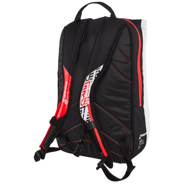 Babolat Pure Strike 3 Pack Tennis Backpack Bag - White/Black/Red