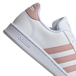 Adidas Grand Court - Womens Sneakers - White/Wonder Mauve/Grey Two