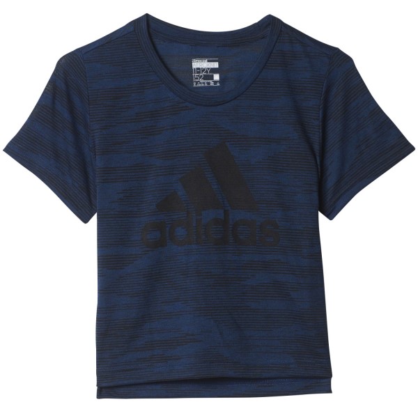 Adidas Aeroknit Kids Girls Training T-Shirt - Blue