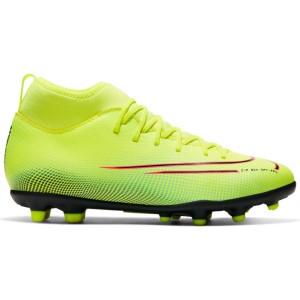 Nike Jr Mercurial Superfly 7 Club FG/MG - Kids Football Boots - Lemon Venom/Black/Aurora Green