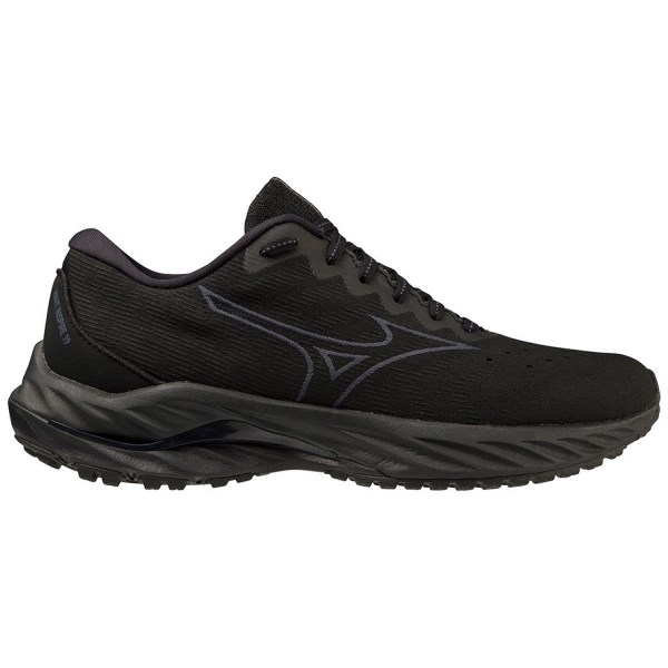 Mizuno Wave Inspire 19 SSW - Mens Running Shoes - Black/Stormy Weather/Ombre Blue