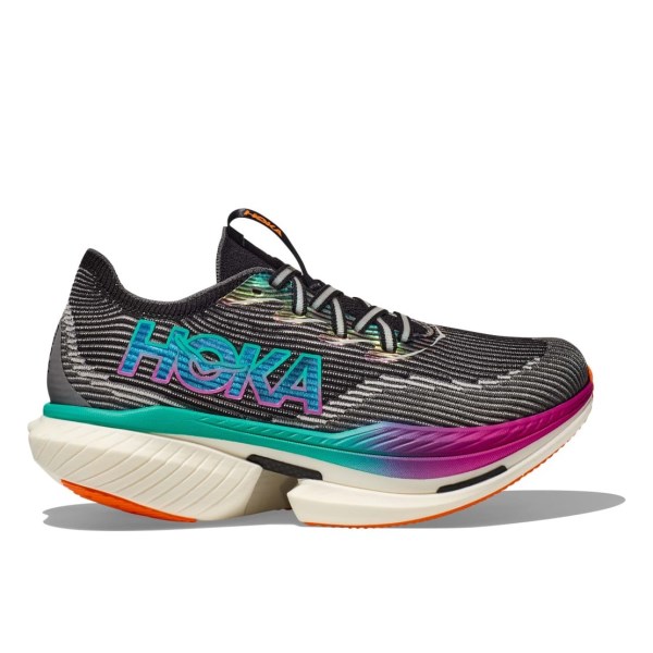 Hoka Cielo X1 - Unisex Running Shoes - Black/Electric Aqua