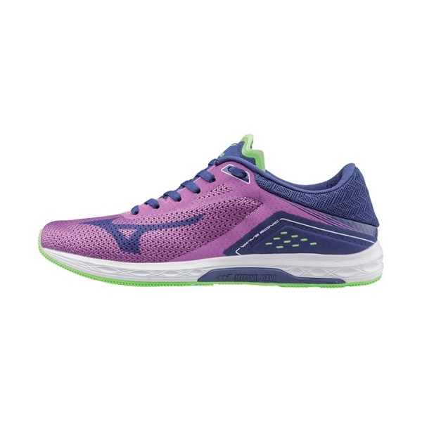 Mizuno Wave Sonic - Womens Running Shoes - Hyacinth Violet/Blue Print
