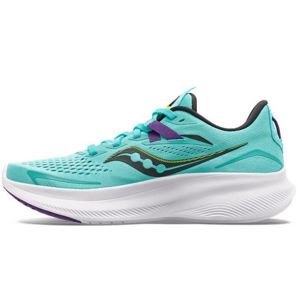Saucony Ride 15 - Womens Running Shoes - Cool Mint/Acid