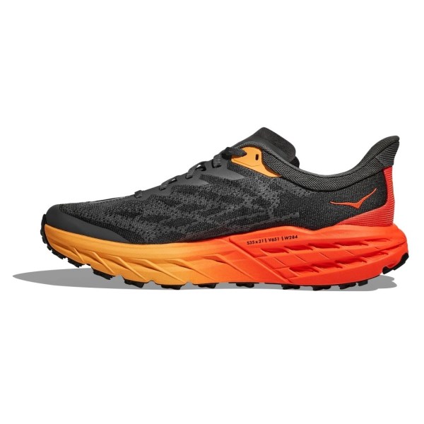 Hoka Speedgoat 5 - Mens Trail Running Shoes - Castlerock/Flame