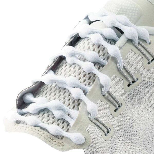 Caterpy The Original Run No-Tie Kids Shoe Laces - 50 cm - Silky White