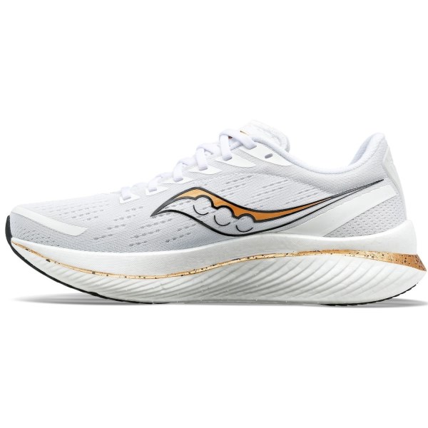 Saucony Endorphin Speed 3 - Womens Running Shoes - White/Gold