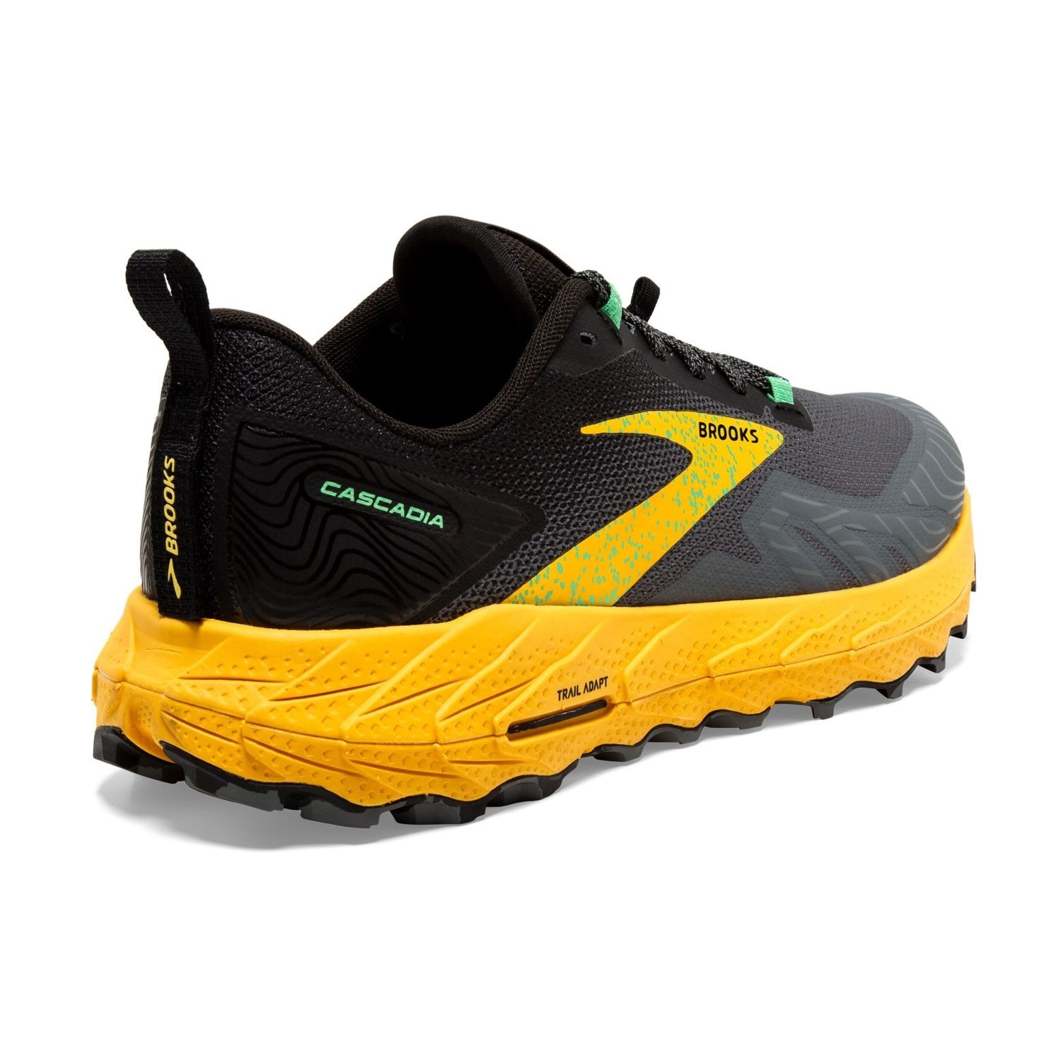 Brooks Cascadia 17 - Mens Trail Running Shoes - Lemon Chrome/Sedona ...