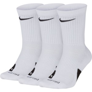 Nike Crew Mens Basketball Socks - 3 Pack - White/Black