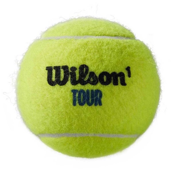 Wilson Tour Premier All Court Tennis Balls - 4 Ball Can - Yellow