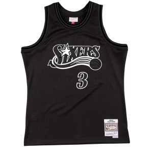 Mitchell & Ness Philadelphia 76ers Allen Iverson 2000-01 NBA Swingman Mens Basketball Jersey - Black