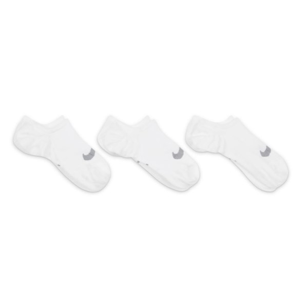 Nike Everyday Lightweight Womens Training Socks - 3 Pack - White/Wolf Grey