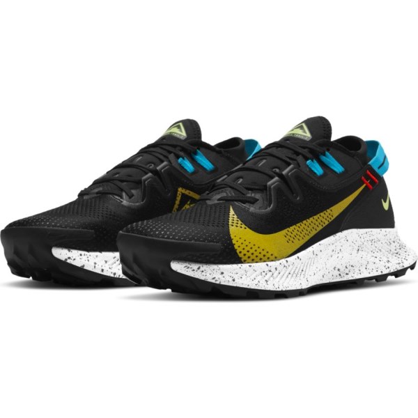 Nike Pegasus Trail 2 - Mens Trail Running Shoes - Black/Dark Sulphur