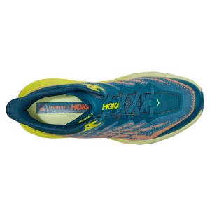 Hoka Speedgoat 5 - Mens Trail Running Shoes - Blue Coral/Evening Primrose