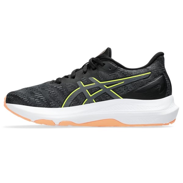 Asics GT-2000 12 GS - Kids Running Shoes - Black/Safety Yellow